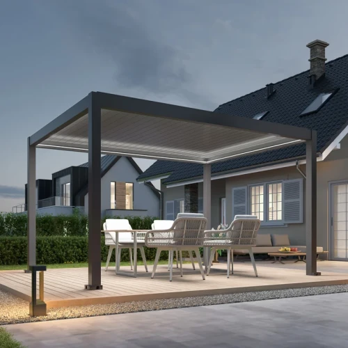 Pergole ogrodowe z oświetleniem TKJ Garden