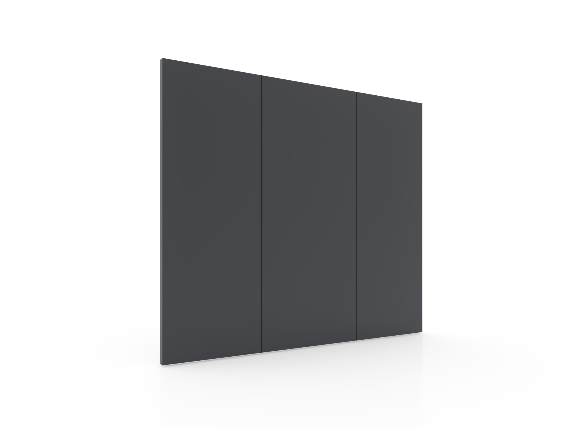 Panel aluminiowy stały do pergoli BASE na ścianę 3m